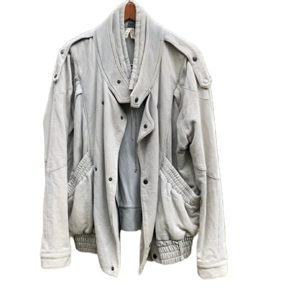 Free People Oversized Cotton Moto Jacket - Picture 2 of 7